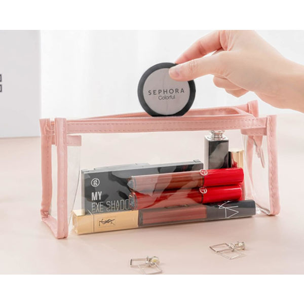 Läpinäkyvä Kynäkotelo, Näkyvä Kynäkotelo Pink