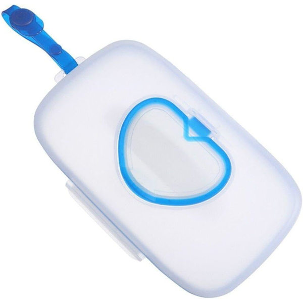 Baby Vådservietpose Baby Vådserviet Dispenser Vådserviet Holder Tasker Rejse Vådserviet Etui Genanvendelig Genopfyldbar Blue