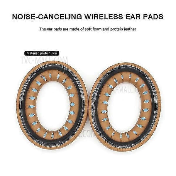 Erstatning Protein Leather Øreputer Øreputer for Bose 700 Nc700 Bluetooth Hodetelefoner 1 Par Sett Khaki