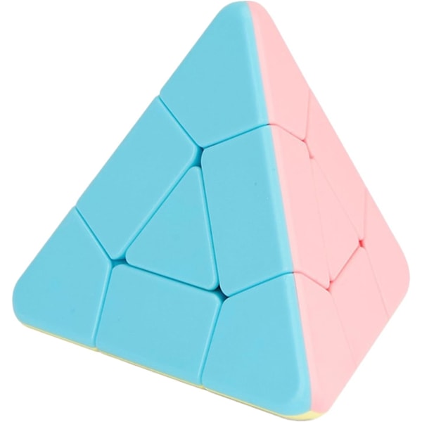 Pyramid Speed Cube - ABS Material Pyraminx Stickerless | Oppmuntre til læring Magic Cube | Flytende rotasjon Puslespill Twist | Visuell glede Puslespill Cube leketøy triangle