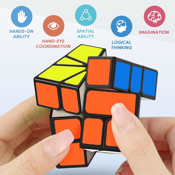 Rubiks kube Square 1 Speed Black Cube, Svinger jevnt Peri har nok friksjon til å holde lagene på plass