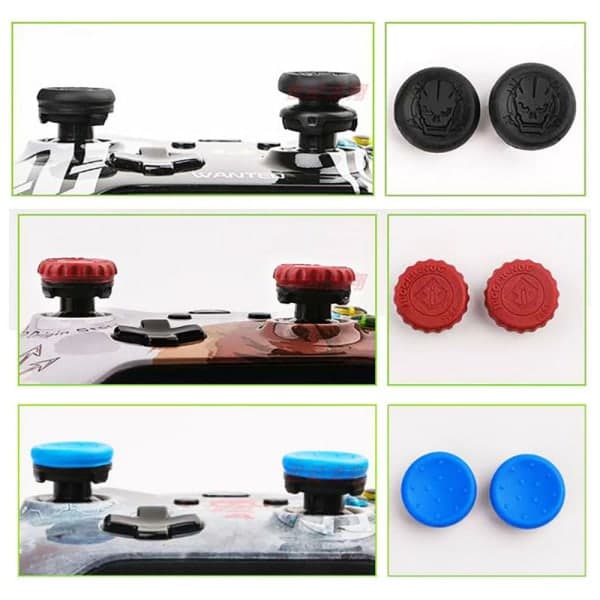 1 Par Tommelfingergreb til PS5 Playstation PS4 Controller orange