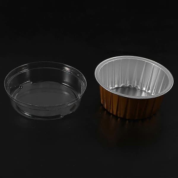 100 stk. engangs bageforme i aluminiumsfolie med låg, cupcake forme, muffin liner, bageudstyr