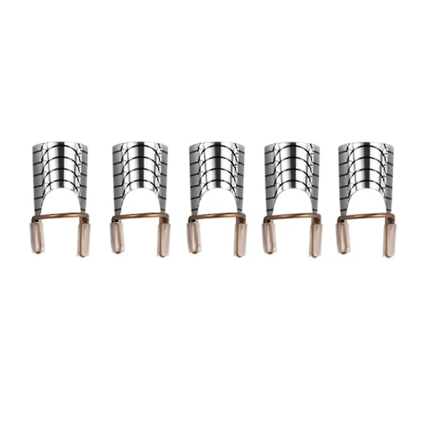 Manikyr Förlängning Fingerstöd Kristall Nagel Fototerapi Nagel Förlängning Nagel Metall Aluminium Fingerset 5st
