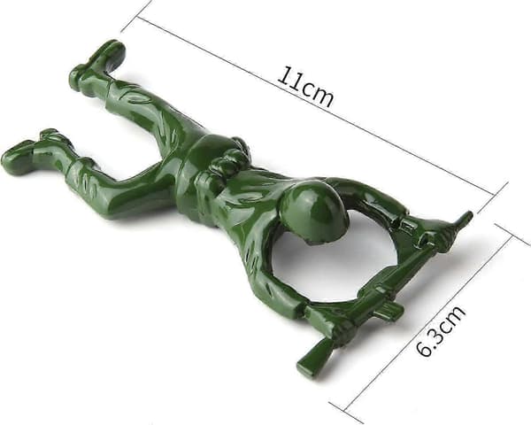 3D Sotilashenkilö Pullonavaaja, Ainutlaatuinen Helppo Pullonavaaja Oluelle ja Juomille Vihreä