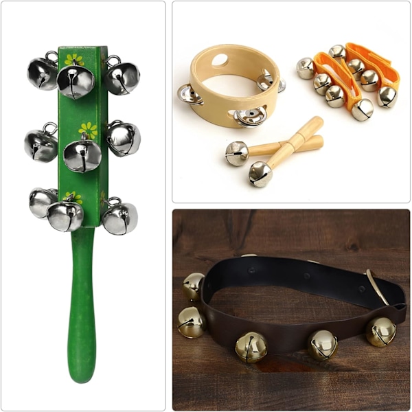 Jingle Bells, 22mm 48 stk. Håndværksklokke til DIY Julepynt, Musikalsk Fest, Hjem, Festival, Bryllup Red