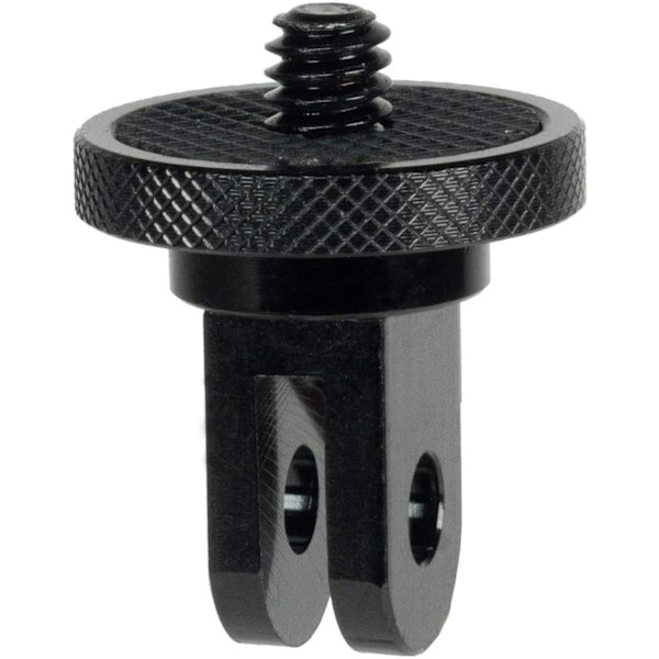 Kamera Mount Adapter 1/4\" -20 Konverteringsadapter Tripodmontering til Aluminium Metal - Monter dit Kamera til ethvert GoPro Mount Tilbehør, 2 Pak