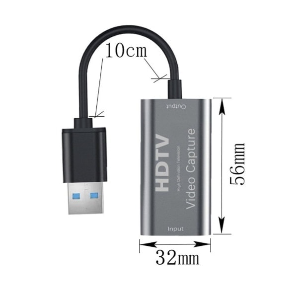 USB till HDMI-adapter Typ-A till HDMI-adapter HDMI-skärmadapter