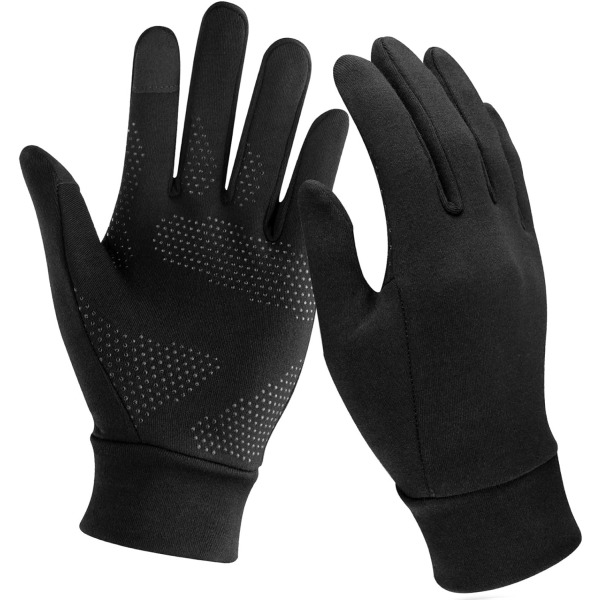 Löparhandskar, pekskärm Anti-halk lätta handskar Foder för cykling Cykling Sport körning för män kvinnor XL