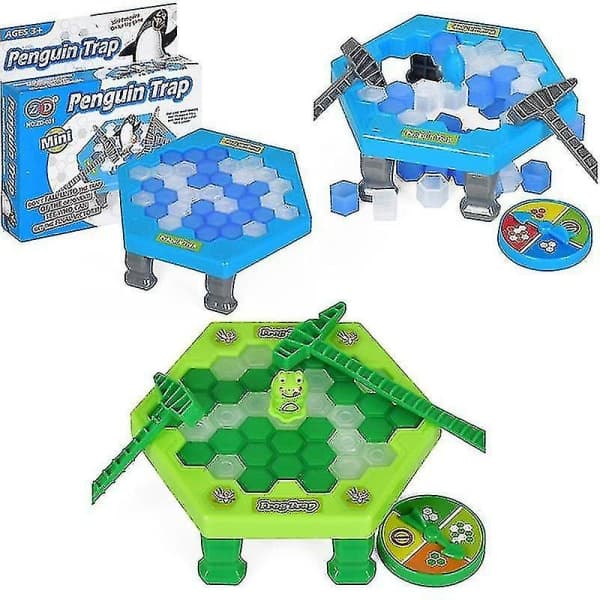 Interaktivt spel Bryt isblock, Hammer Pingvin Fälla Leksak green
