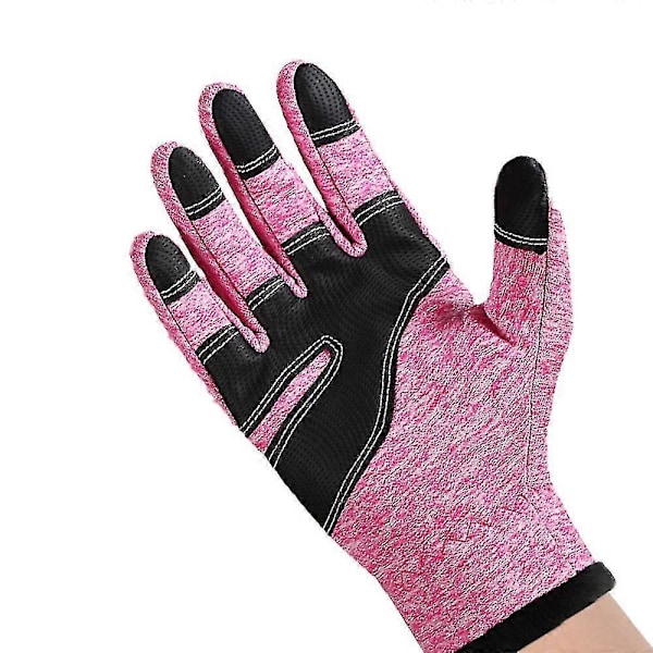 Vinterhandsker til mænd og kvinder, vandtætte varme handsker (pink S)