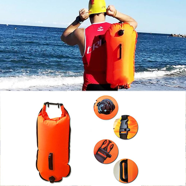 28L Safety Swimming Buoy Safety Float Inflatable Float Bag