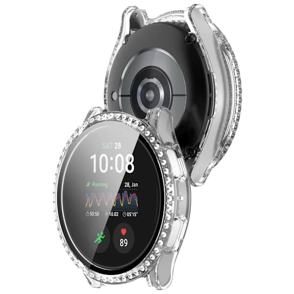 Galaxy Watch 7 40 mm Kotelo Näytönsuojalla Strassi Läpinäkyvä