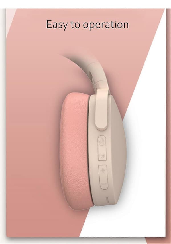 Bluetooth Headset Trådløse Støyreduserende Hodetelefoner Stereo Øretelefoner Orange