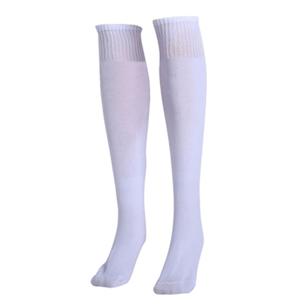 1 Pari urheilusukkia, yksivärinen, liukueste, spandex, polvisukat urheiluun White