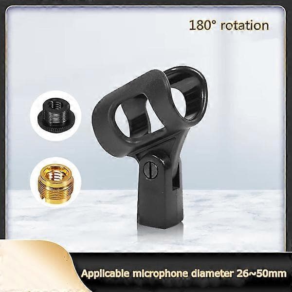 Fjederklemme Mikrofonholder Mikrofonadapter til 2,6-5 cm diameter mikrofon