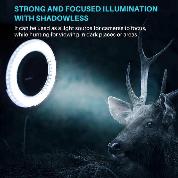 144 LED miniscope ringlys ringlys 0 - 100% justerbar lampe til miniscope ringlys