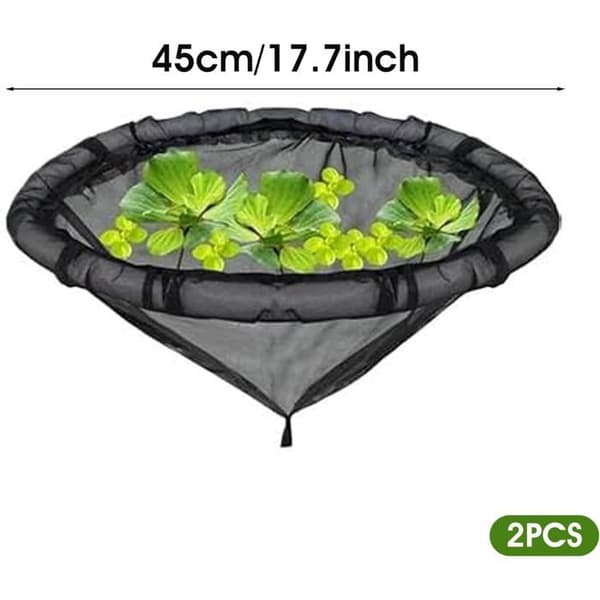 Flydende Barriere - Sæt med 2 - Stærkt Net - Beskyttelse af Vandplanter - Dam og Have - Diameter 45 cm