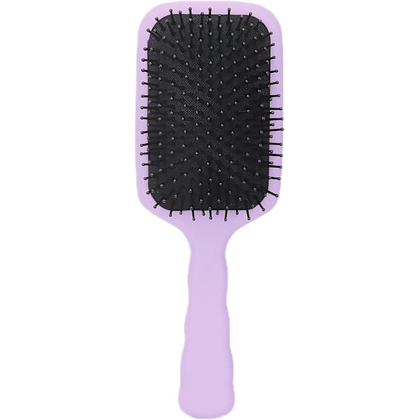 1 st Hårborste för Utrassling, Bredtandad Nylon Luftkudde Kam för Smidig Hårvård, Vått och Torrt Hår, Tjockt Lockigt Hår Purple