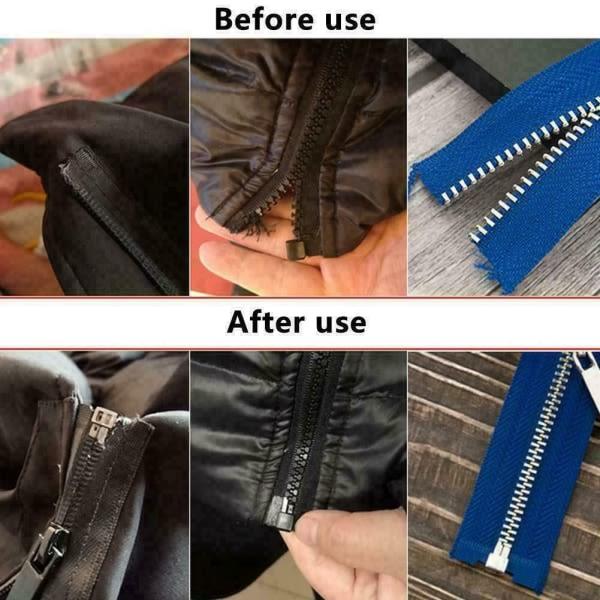 10 st metall dragkedjestopp reparation dragkedjestopp svart black