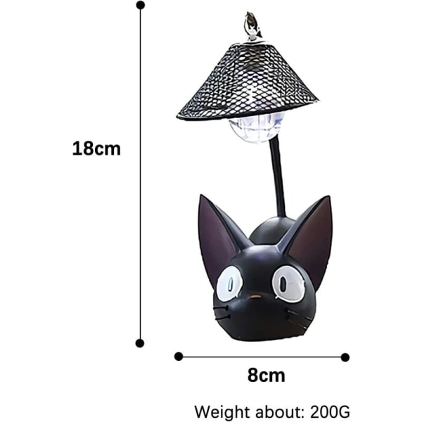 Svart Katt Lampe, Led Svart Katt Lampe Figur, Kreativ Harpiks Katt Dyr Nattlys, Barns Liten Katt Nattlys, Katt Sengelampe