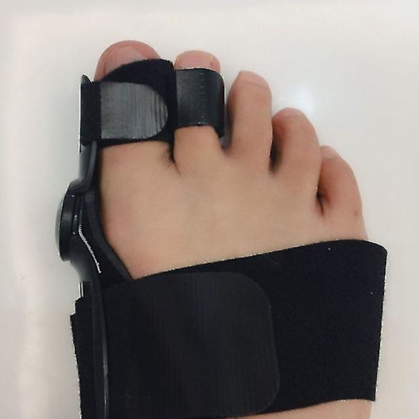 2 st Skräddarknuta Korrigerare, Knäskydd, Fot Smärta Lindring Hallux Valgus Tå Korrigerare Justerbar Black 2pcs