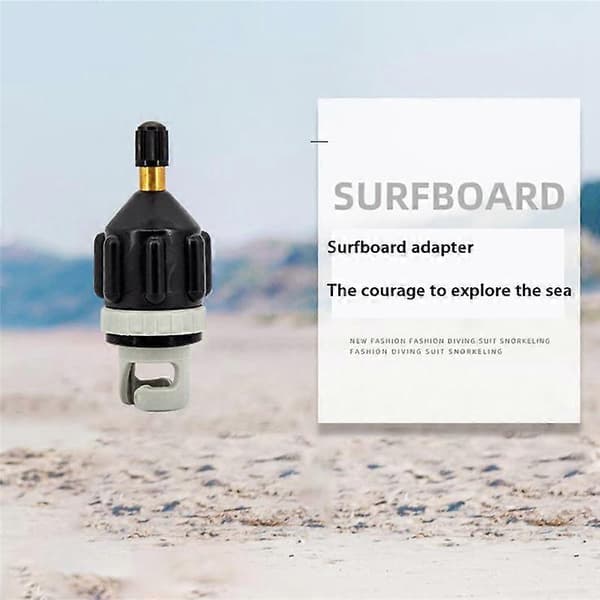 SUP Paddle Luftdyse Kajakk Luftventiladapter (Svart)