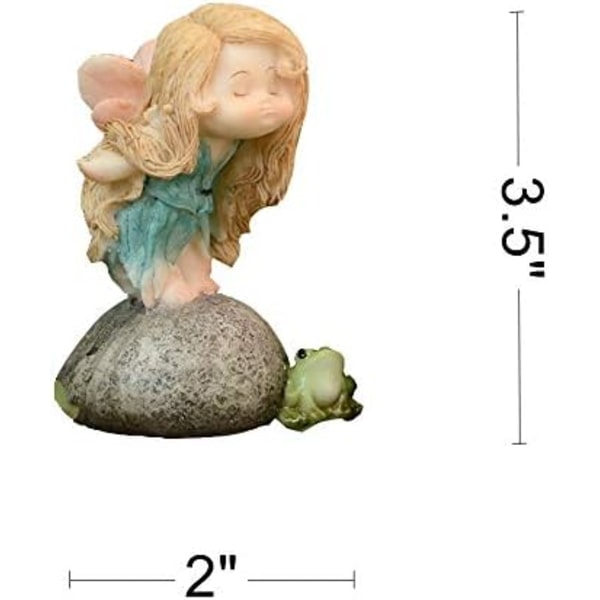 Miniatyr Fe Hagefigur - Drømmende Fe Statue Friendship
