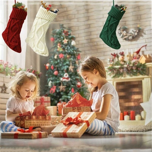 Julstrumpa Julklappspåse Stor Julstrumpa Juldekoration Julstrumpa Hängande Julklappspåse