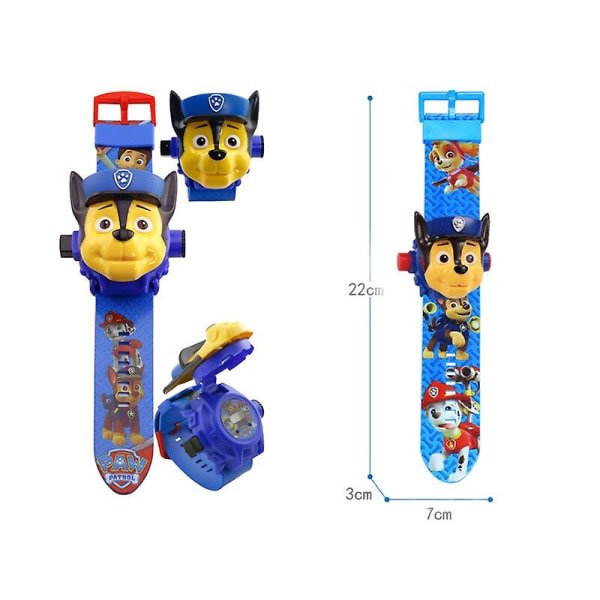 Paw Patrol Projektions Digitalt Ur 24 Stilarter Projektionsur A-9015 A-9015