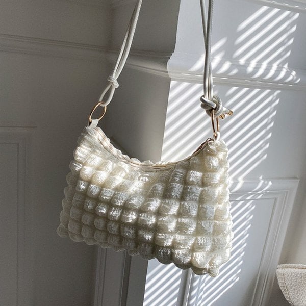 Trendy Skuldertasker med Stor Kapacitet til Damer white