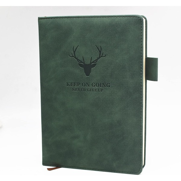 A5 Notesbog Journal - Hardback Executive Notesbøger med Premium Tykt Papir, College Linjeret Journal, 8,3\"×5,8\", 360 Sider (Grøn)