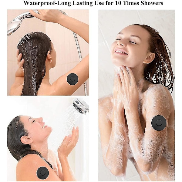 Sensorbeskyttelse til Freestyle Libre, vandtætte sensor-klæbemærker, CGM-sensorbeskyttelse uden lim Black 10pcs