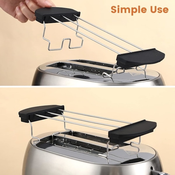 Toaster Varmehylde Brødskiveholder Grill Varmehylde Sandwich Rack Praktisk Toaster Tilbehør - Toaster Rack
