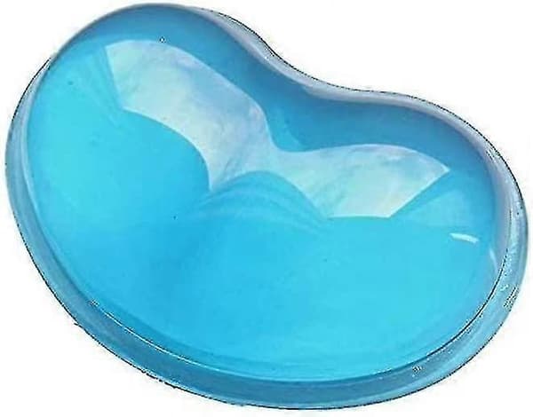 Silikone Gel Håndledsstøtte, hvile Hjerteformet Gennemsigtig Ergonomisk Musemåtte Håndpude Effektivt mod Håndledstræthed
