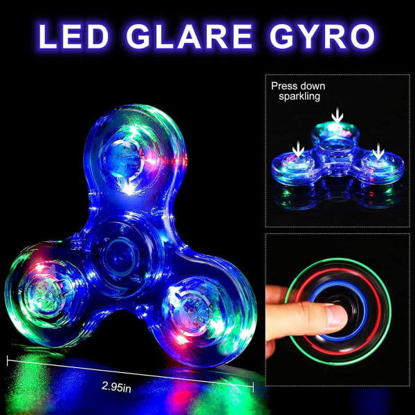 Lysende LED Fidget Spinner