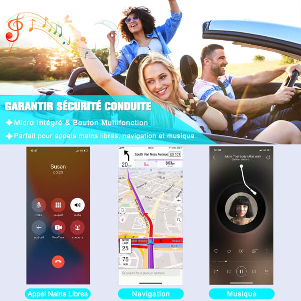 Bluetooth 5.0 -vastaanotin kohinanvaimennuksella ja 16 tunnin akunkestolla