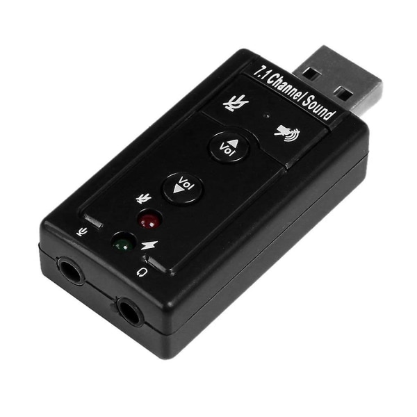 Analogt 7.1USB externt oberoende ljudkort datortillbehör