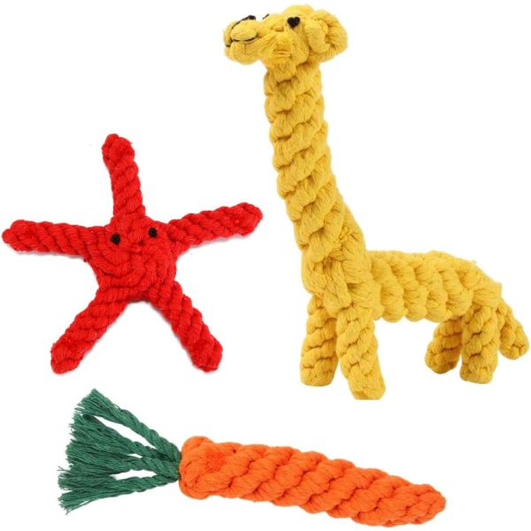 Dog Toys Puppy Teething Chew Rope Toy from 8 weeks Small Dogs  Tough Indestructible Dog Toys for Interactive Chewers Suit for Tranning Teeth Cleaning