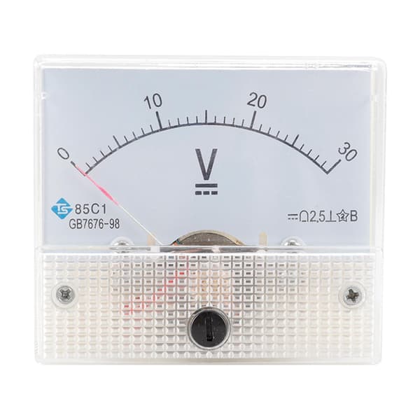85C1 Analogt Panelmeter Voltmeter DC Volt Spændingsmåler DC 0-30V