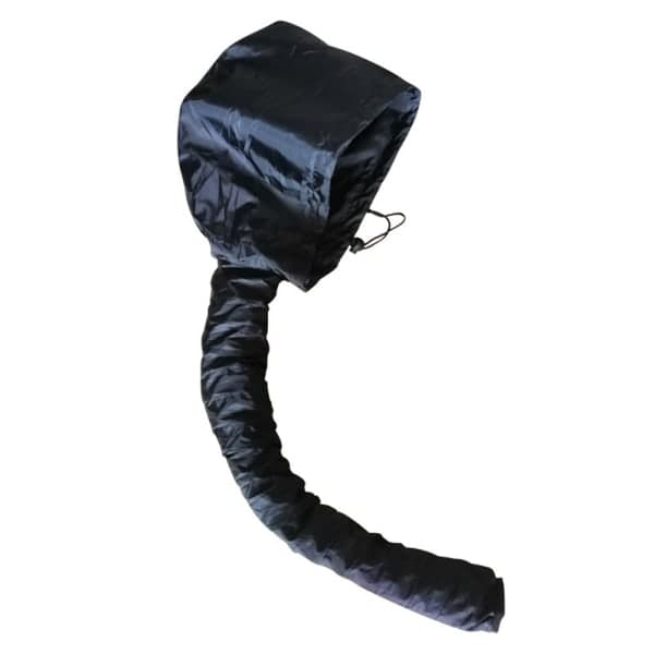 Mesh Drape Cap for kvinner, Justerbar Mesh Drape hette for tørking av krøllete hår Black