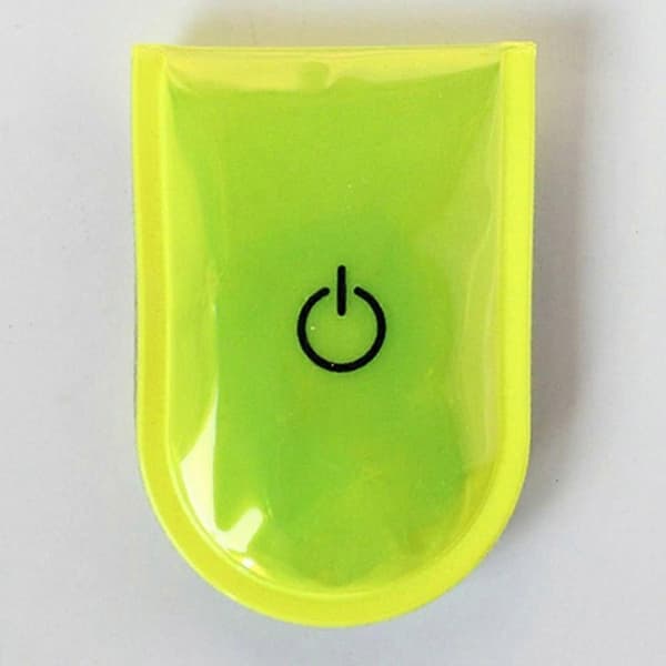 10 st magnetiska LED-klämlampor för nattsäkerhetsvarning, fluorescerande grön