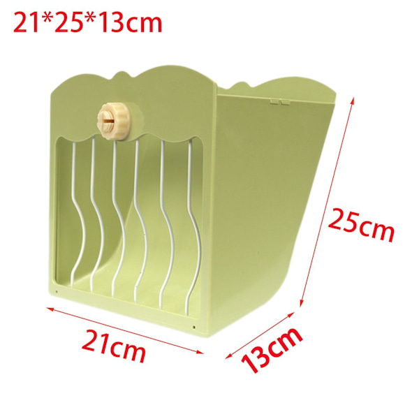 Kanin Hø Foderautomat Foder Krybbe Græsholder Hø Dispenser Kanin Hø Krybbe Blå Green 21cmx25cmx13cm