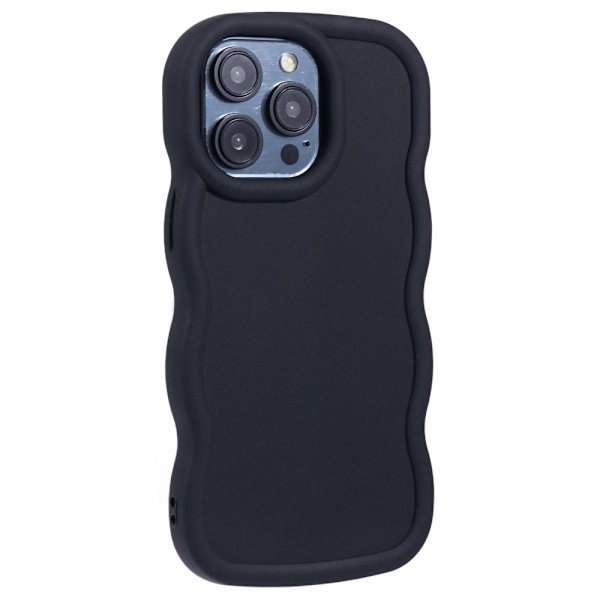 iPhone 13 Pro Max Mobilcover Bølget Sort