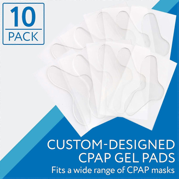 10-pack Näspads för CPAP-mask - CPAP-näspads - CPAP-tillbehör för CPAP-maskin - Komfortpad för sömnapné-mask - Anpassad design & kan trimmas