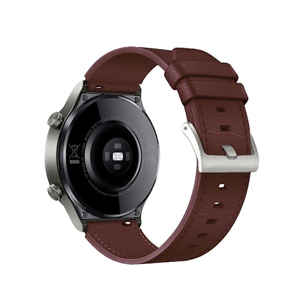 Læderrem til Huawei Watch GT2 Pro Coffee
