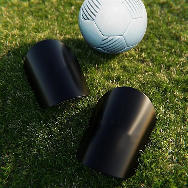 Par Lätta Mini Fotbolls Benskydd Skyddsutrustning Bekväma Flexibla Fotbolls Benskydd För Män Kvinnor Barn Pojkar Flickor-AH White A