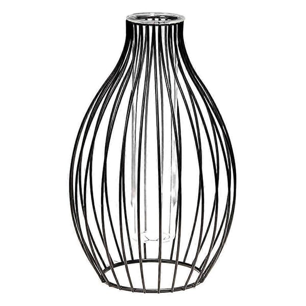 Bordsställning Metallram Provrör Vas Växter Terrarium Metallstativ Heminredning Black