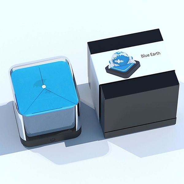 2024 Kalender Memoblock Med Lampor Intressant Formad 3d Kalender Anteckningsblock För Familj Vän Granne Gåva Earth Blue