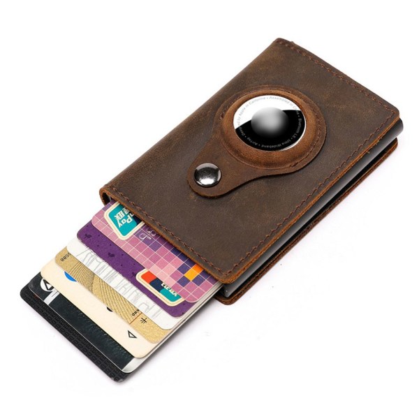 Multifunktionell plånbok, 2 i 1 case för läderplånbok brown